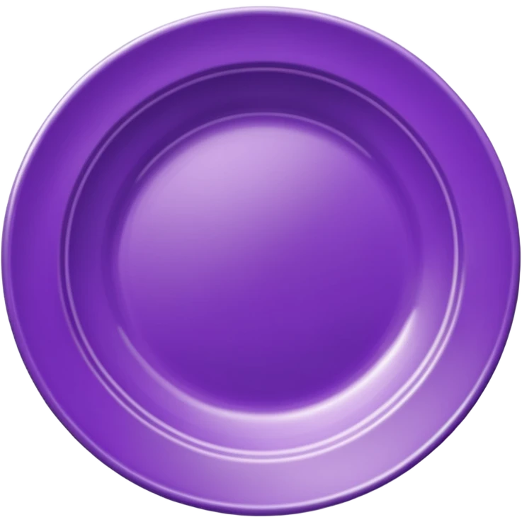 Purple china plate emoji