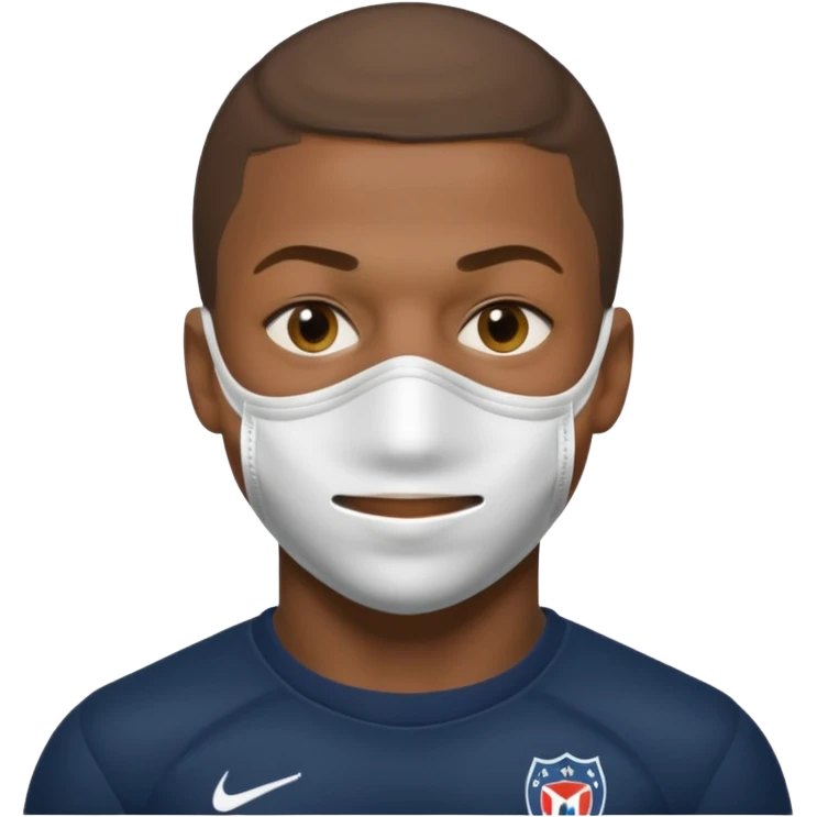 mbappe, mask emoji