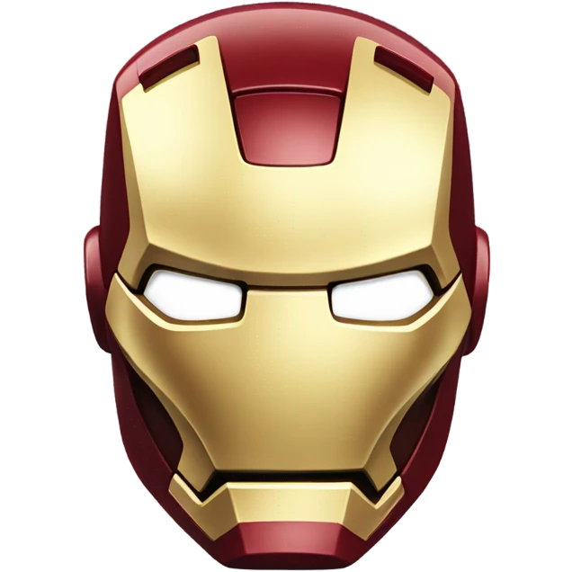 3d render iron man emoji face  emoji