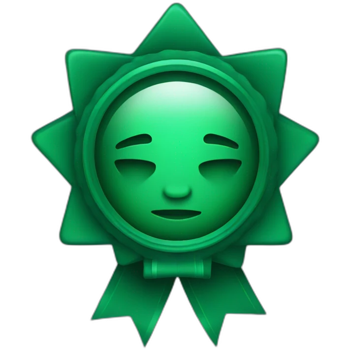 dark green award emoji