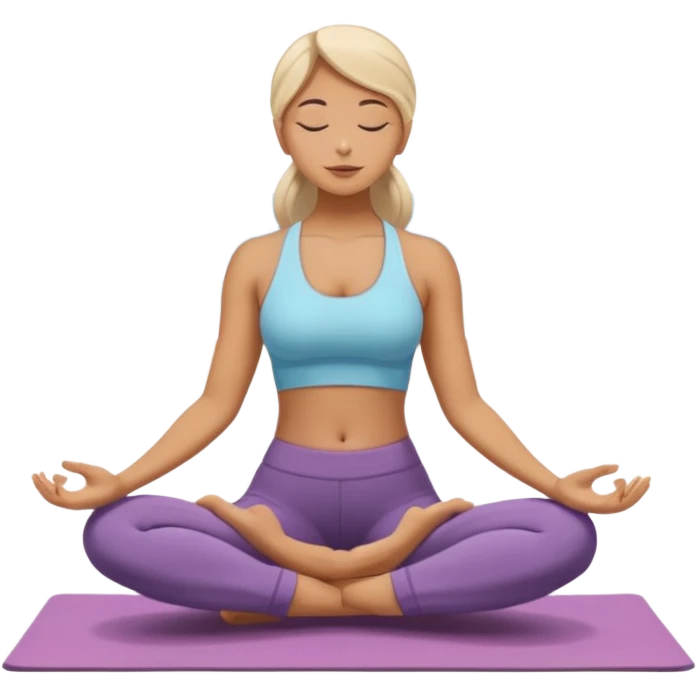 Clam peace yoga emoji