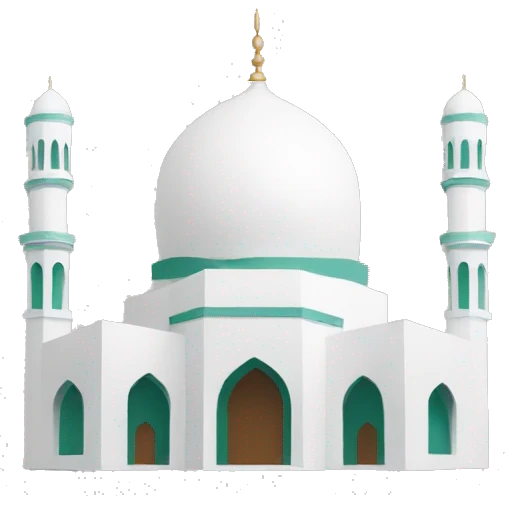 Mosque with minimalist design emoji