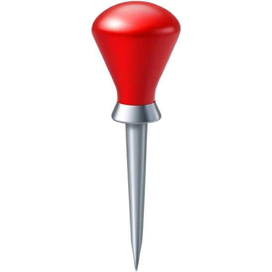 red push pin emoji