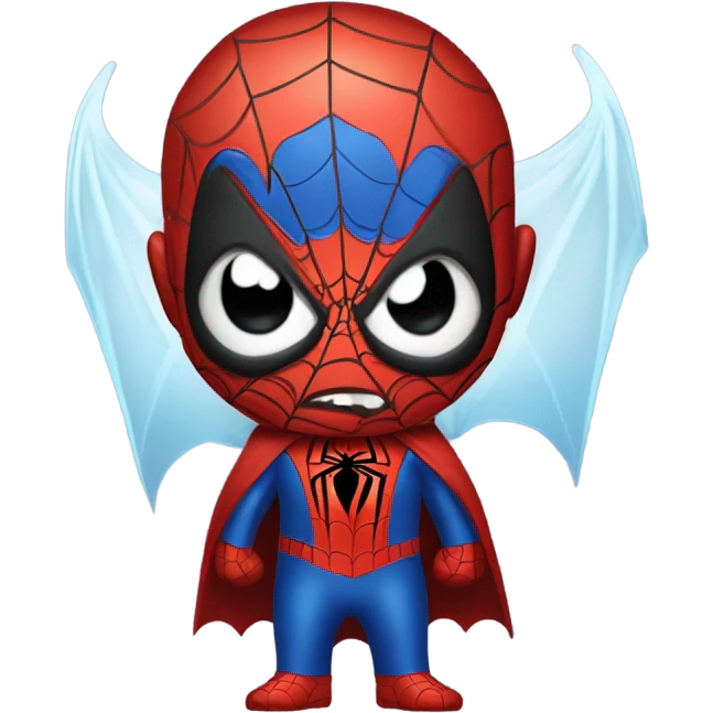 Spider-Man as ghost vampire angry emoji