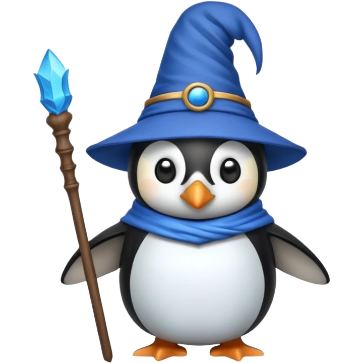 Penguin Wizard emoji