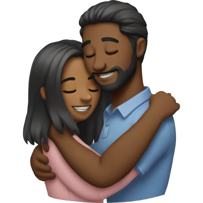 Couple hugging emoji
