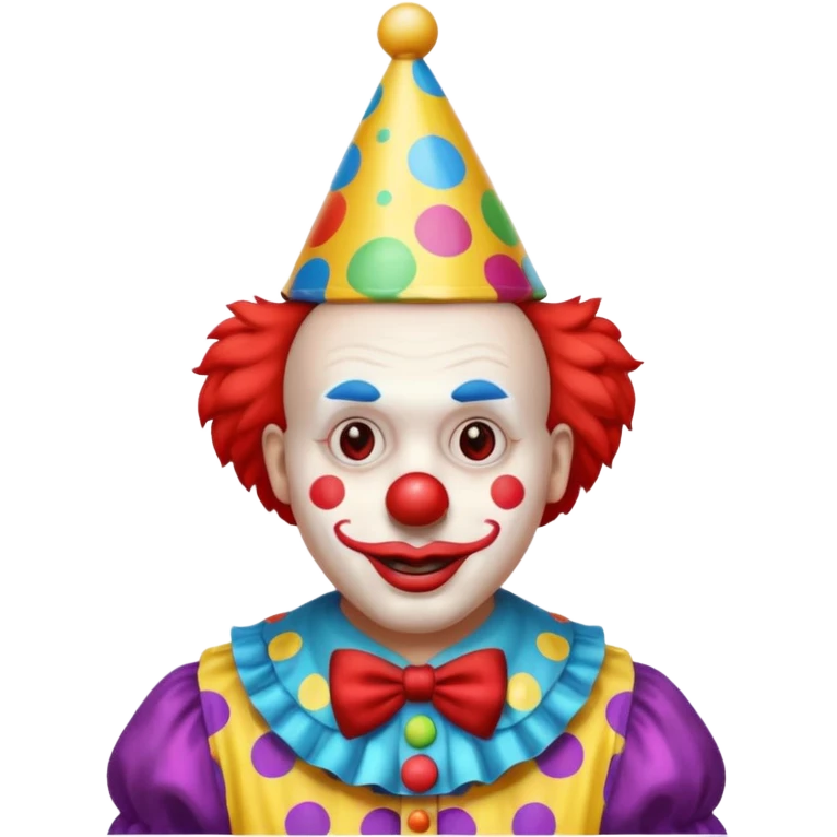 Clown on New Year’s Eve 2026 standing up  emoji