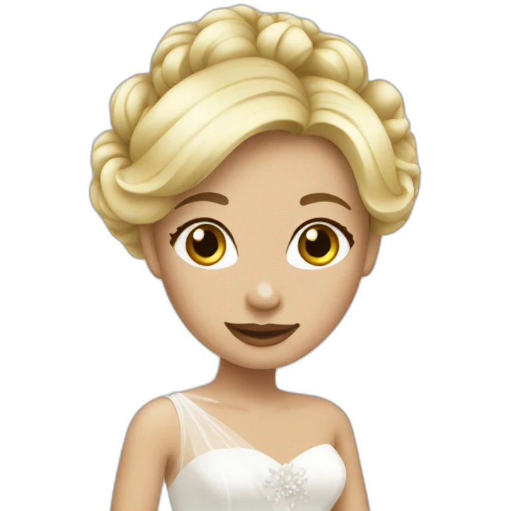 blonde bride emoji