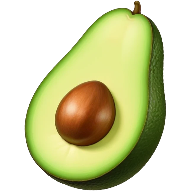 Aguacate con labios grandes emoji