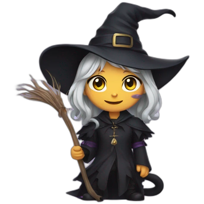 Cat witch bts emoji