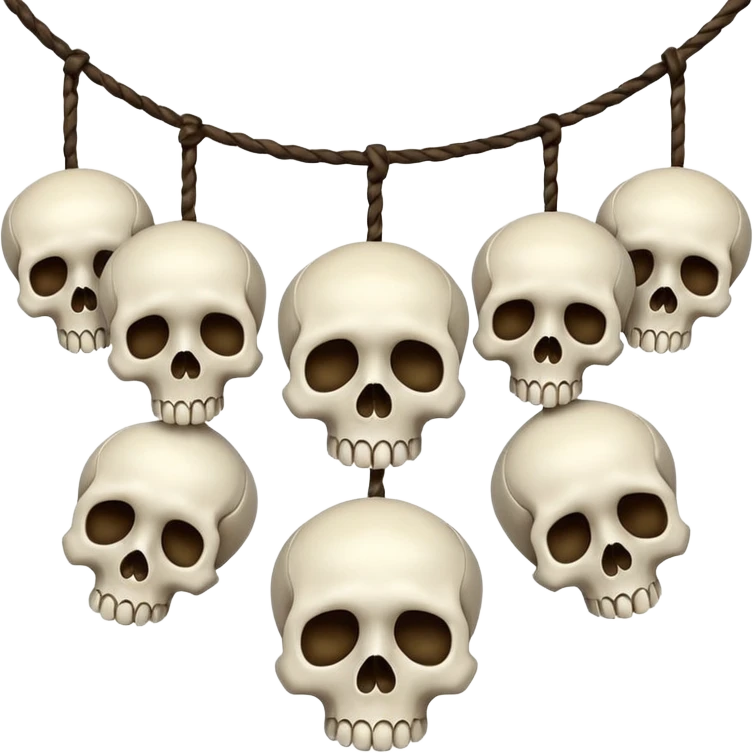 garlend of skulss emoji