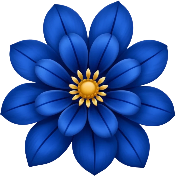 Dark blue flower emoji