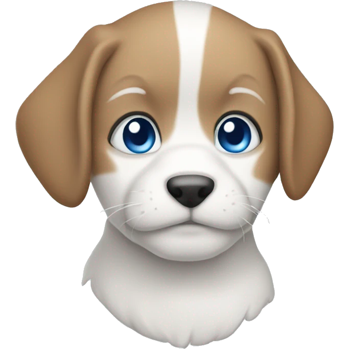 white ca with blue eyes emoji