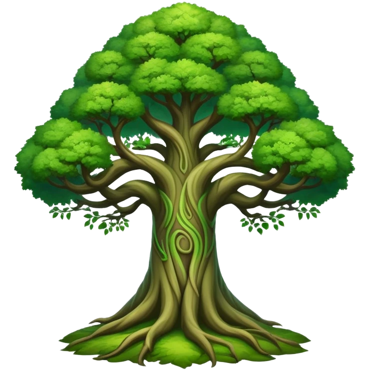 yggdrasil tree - three realms emoji