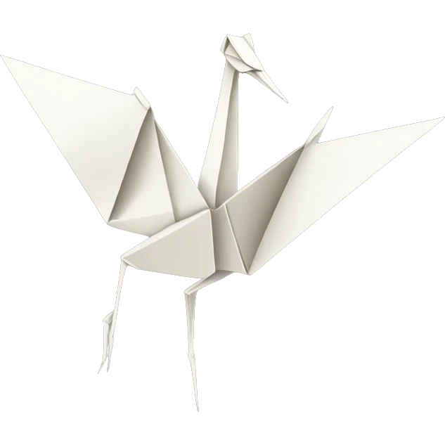 Origami crane emoji