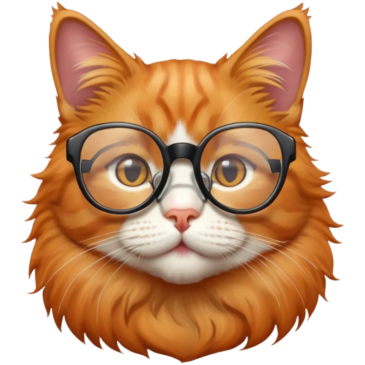 Cat with glasses emoji