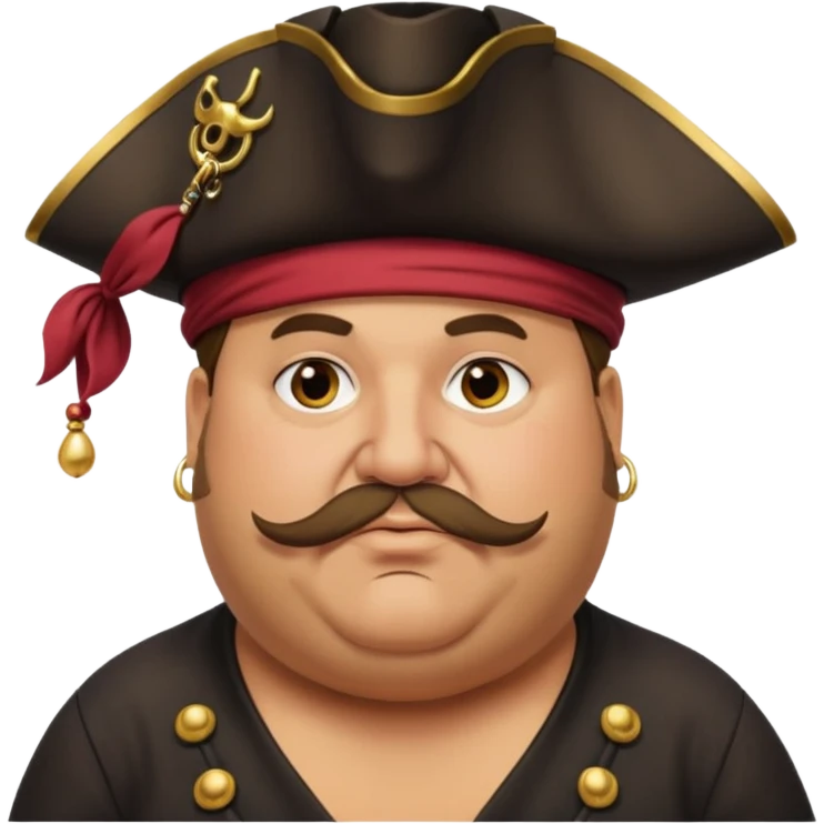 pirate very fat man emoji