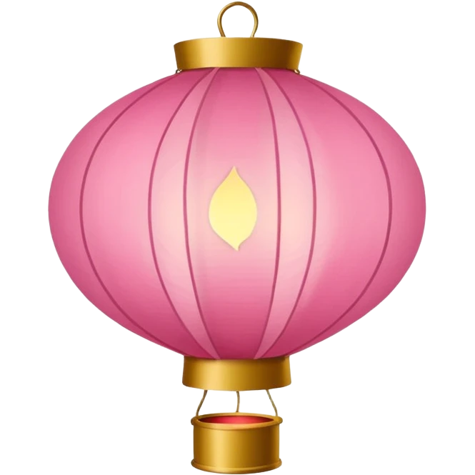 pink chinese lantern emoji