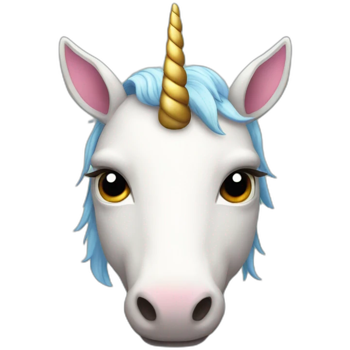 unicorn with ten horns emoji