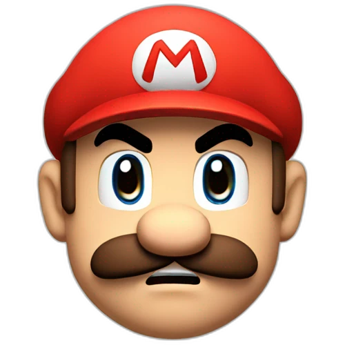 Angry Mario emoji