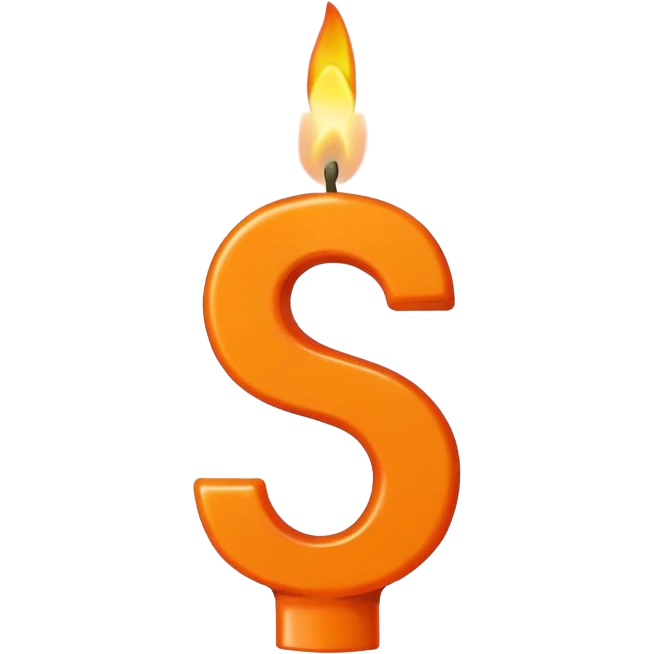 Number 5 birthday candle  emoji