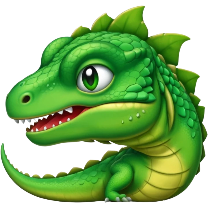Big lizard crying emoji