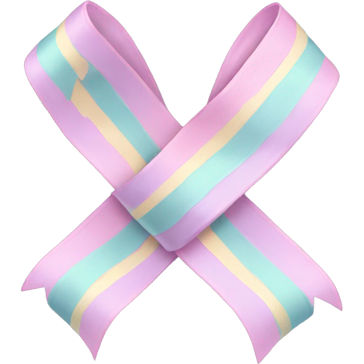 Pastel ribbon emoji