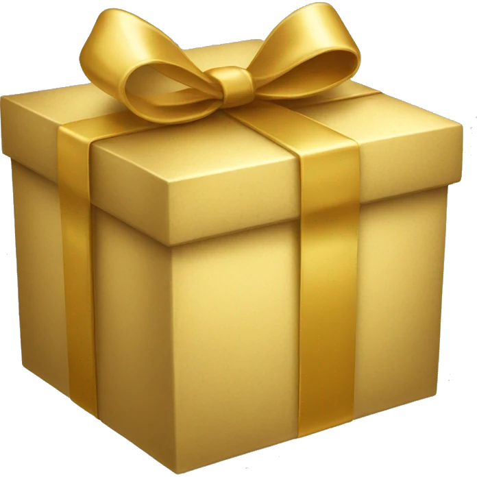 Golden Giftbox. emoji