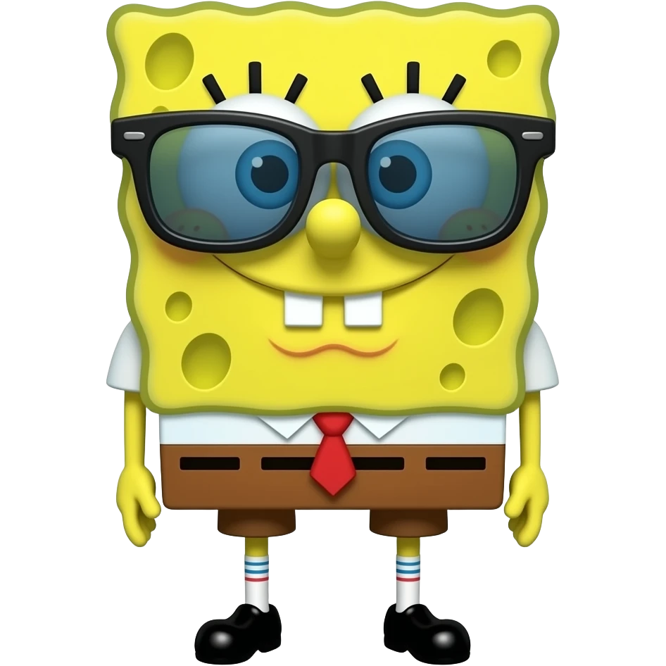 Spongebob with sunglasses emoji