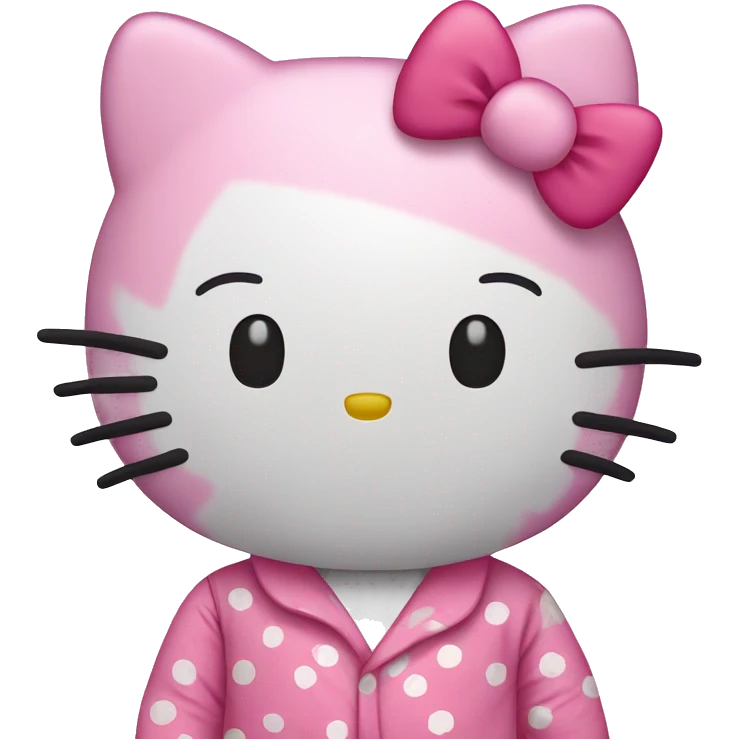 Hello Kitty en pyjama hello kitty  emoji