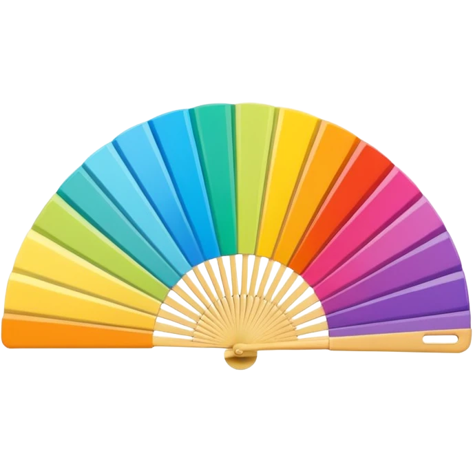3D pantone colour fan emoji