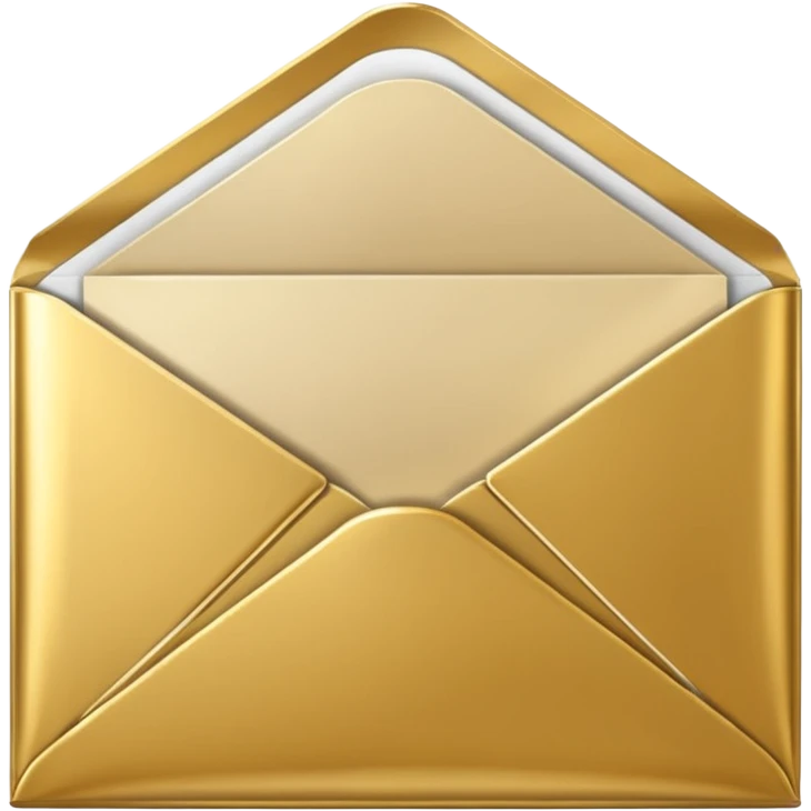 create a emvelope for dm us message in golden colour but make it clear that it is an envelope emoji