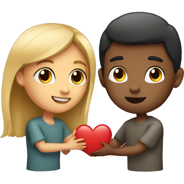 girl giving love to boy  emoji
