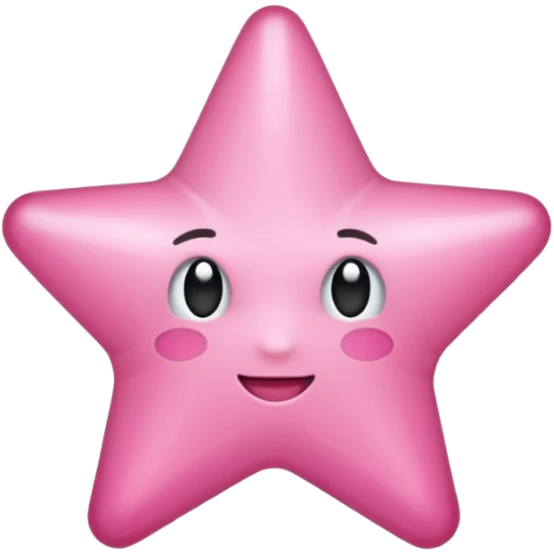 Estrela rosa  emoji