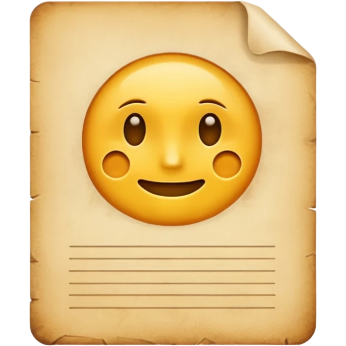 document important sans visage emoji