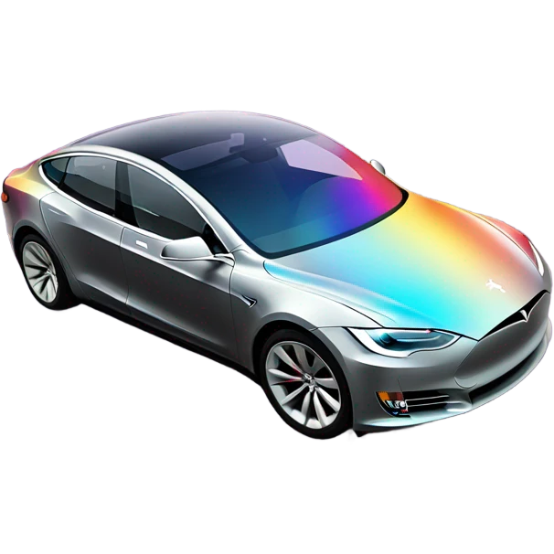 Tesla  rainbow  emoji