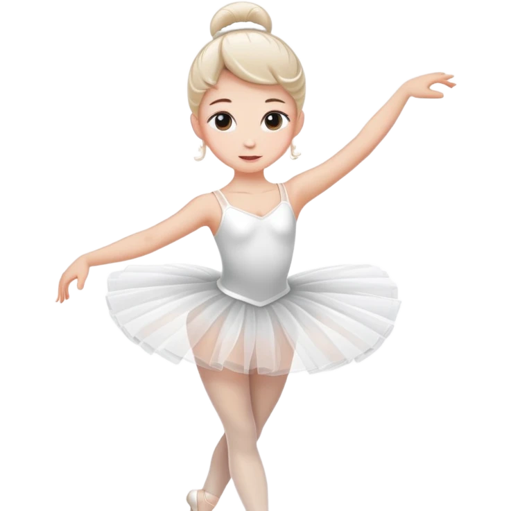 Twirling ballerina in a tutu emoji