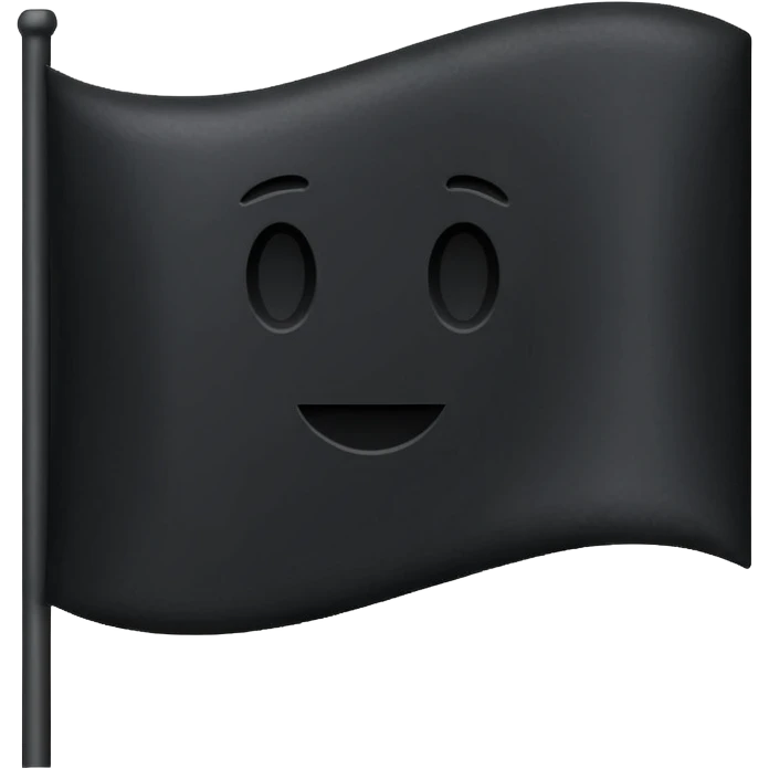 black flag emoji