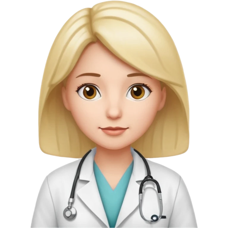 Dottoressa/medico in camice  emoji