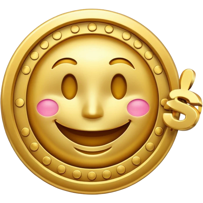 a dollar sign with a happy face emoji