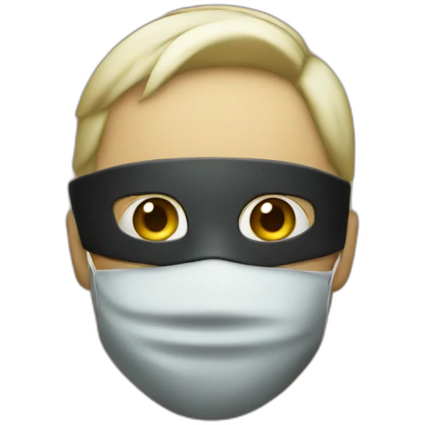 Masked man emoji