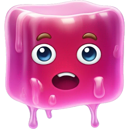 wobbly square jelly emoji