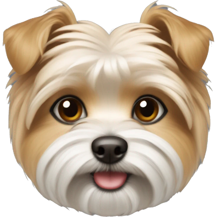 morkie brown small cute emoji