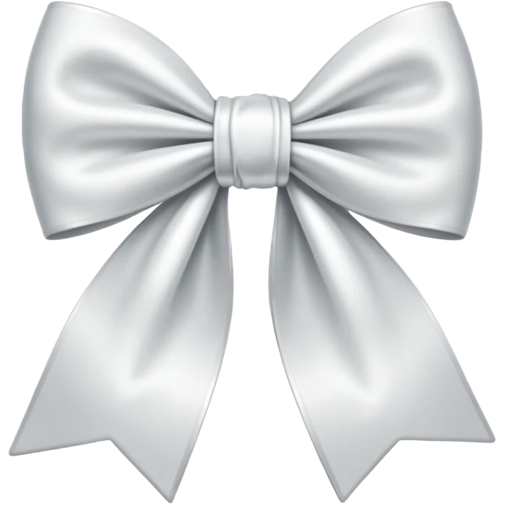 Girls white bow only bow  emoji