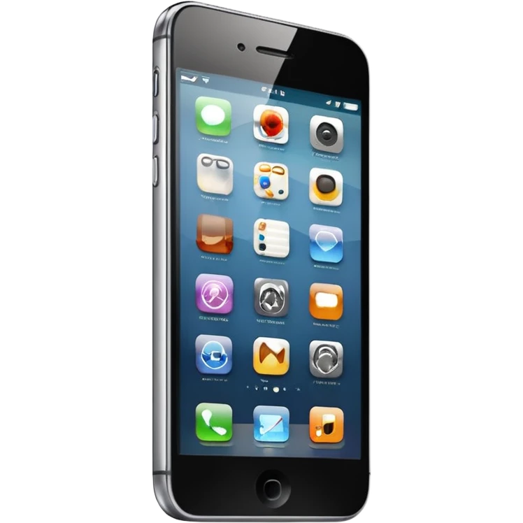 iphone with graphics on screen emoji