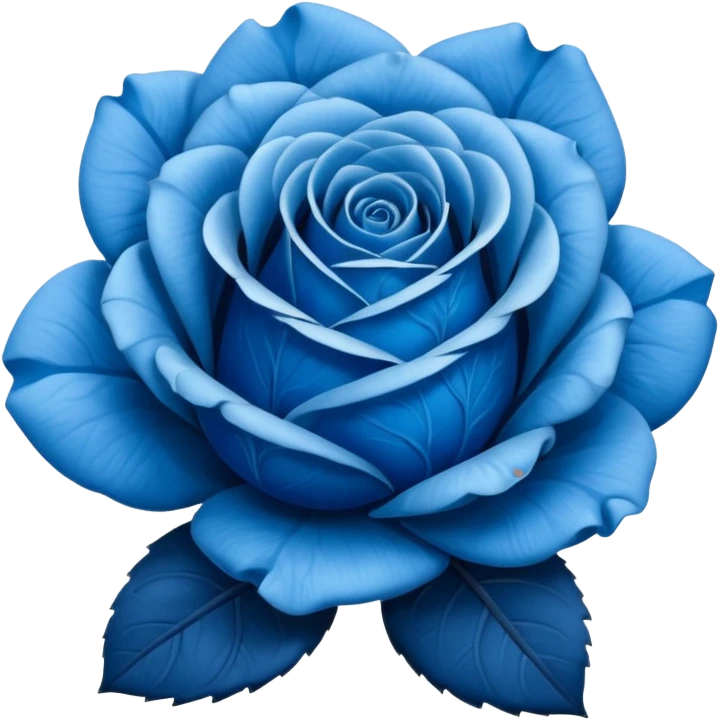 Blue rose emoji