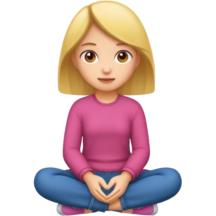 girl sitting  emoji