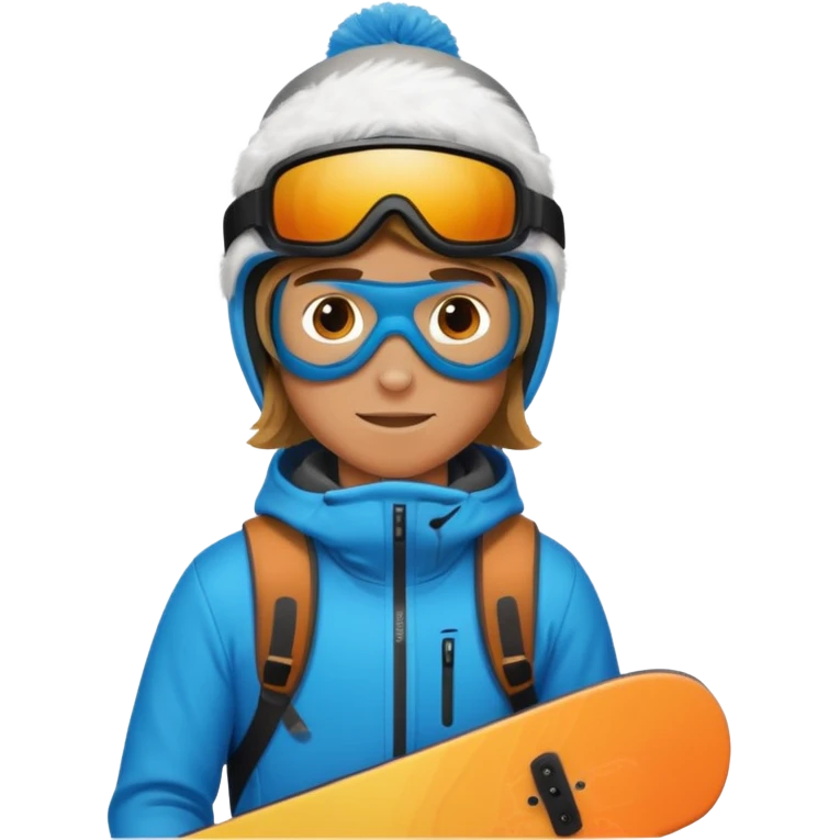 snowboarder carving emoji