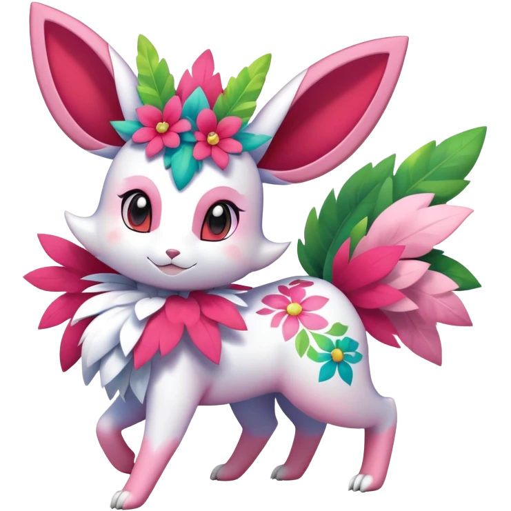 Shiny Exotic Sylveon-Shaymin-Meganium-Hybrid-Creature emoji