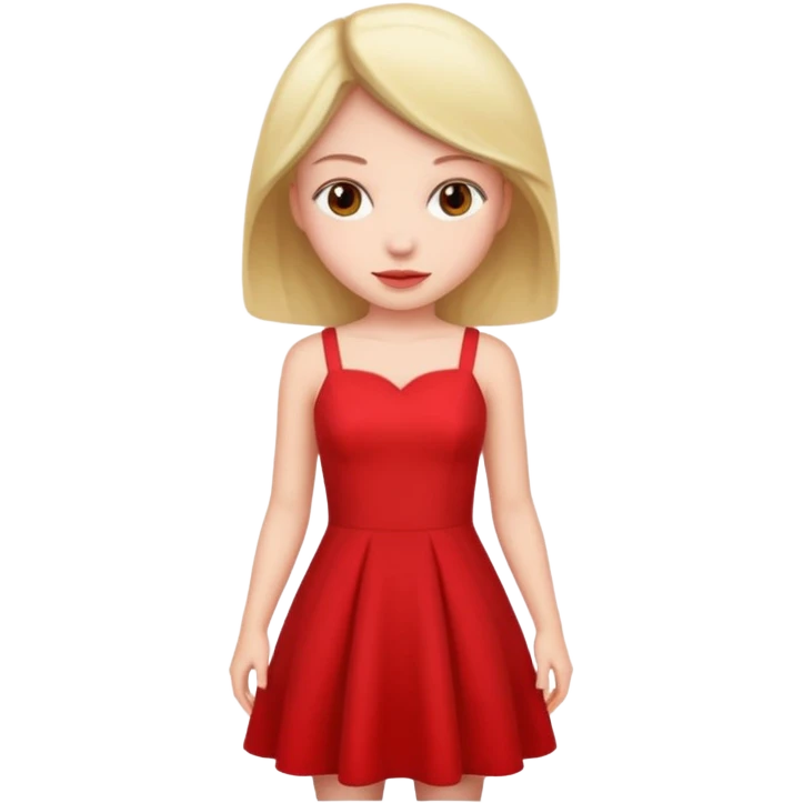Person with red dress emoji